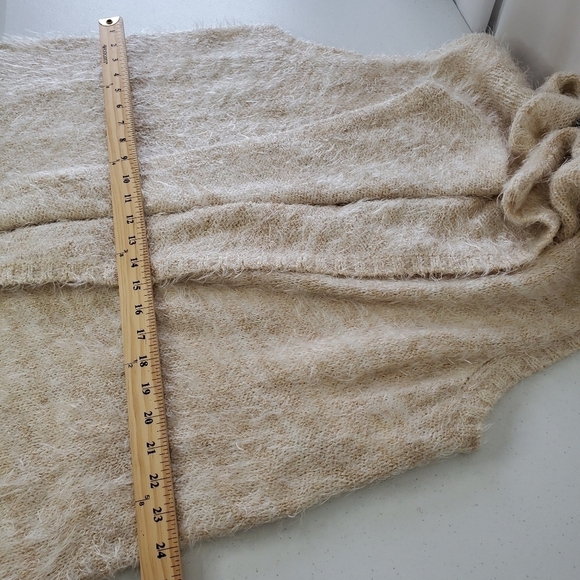 NEW Kensie Eyelash Fluffy Sweater Vest XL Soft Sleeveless Neutral Knit Cardigan - Picture 7 of 13